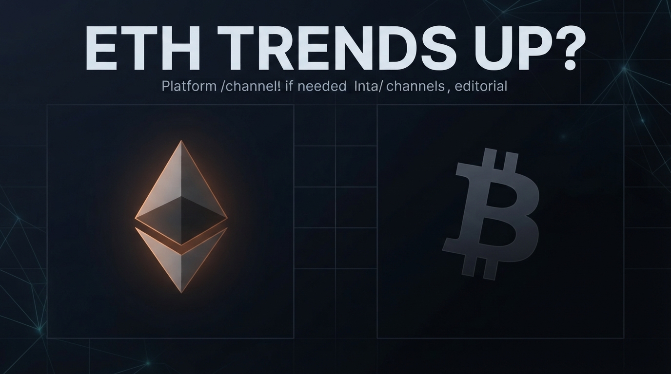 ETH 상대적 강세 — BTC 횡보 속 홀로 상승 가속할까