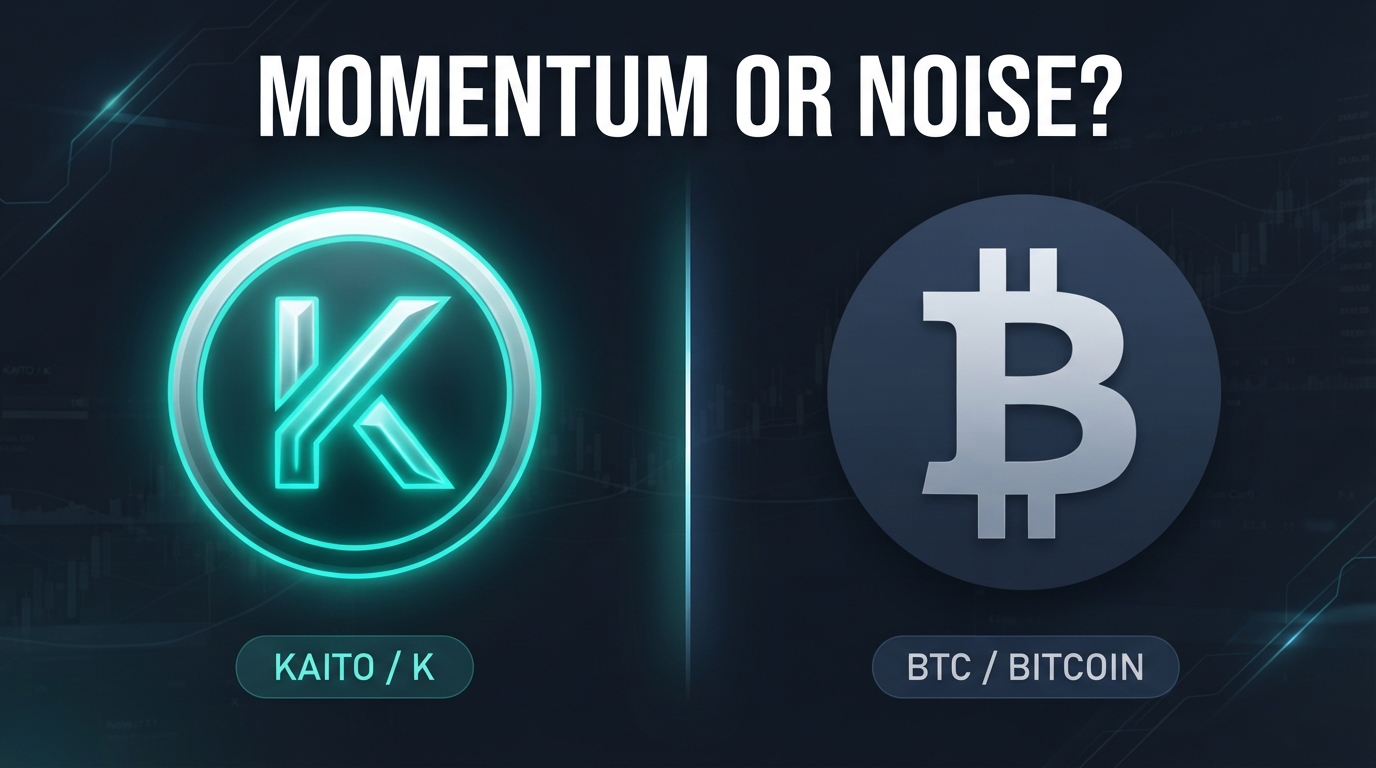 KAITO 나홀로 13% 급등 — BTC 정체 속 돌파 신호일까
