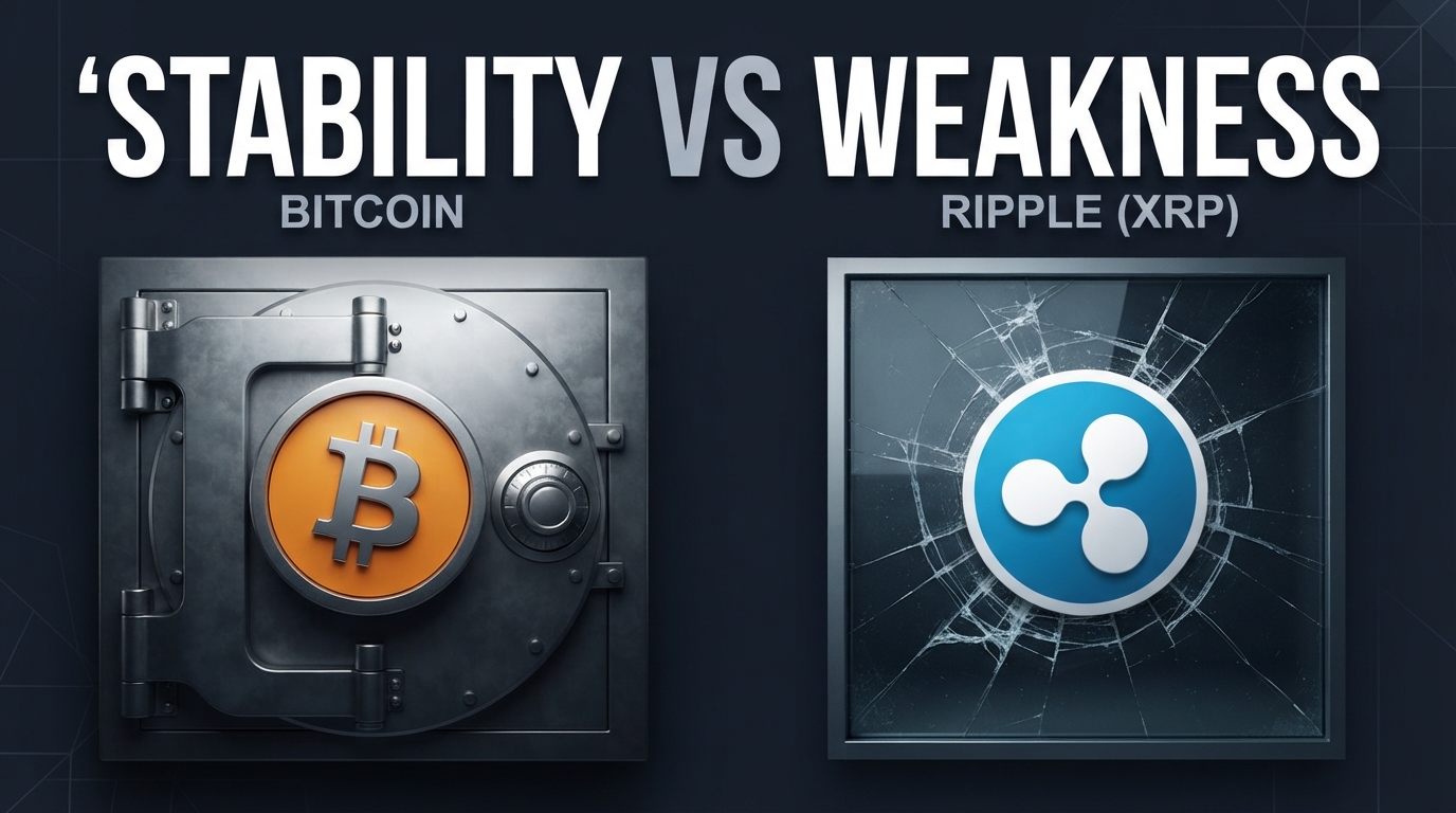 XRP 지지선 붕괴 우려 vs BTC 62.4k달러 버텨내는 힘