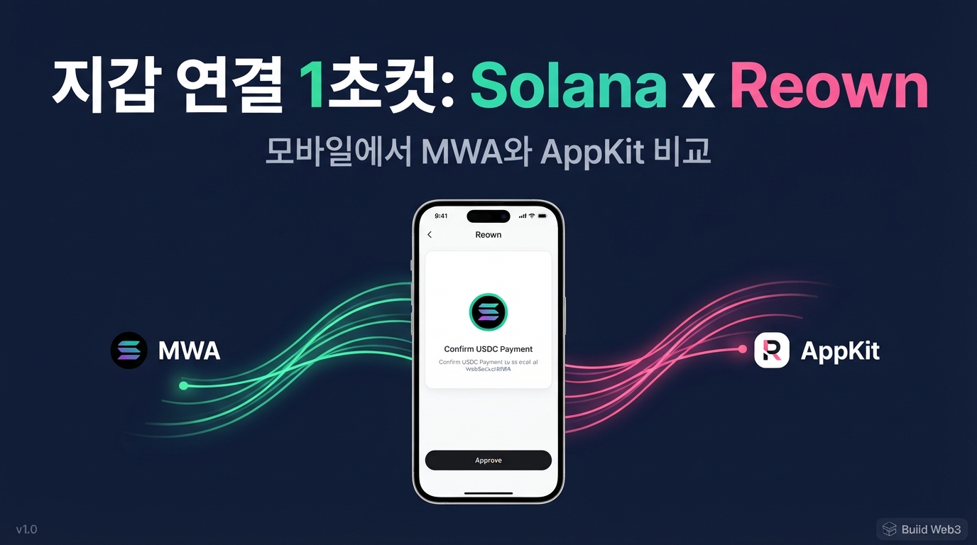 React Native 지갑 연동 비교: Solana MWA의 로컬 소켓과 Reown AppKit의 링크 모드