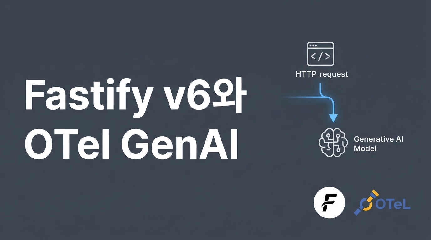 Fastify v6와 @fastify/otel — GenAI 에이전트 관측 가능성 구축하기