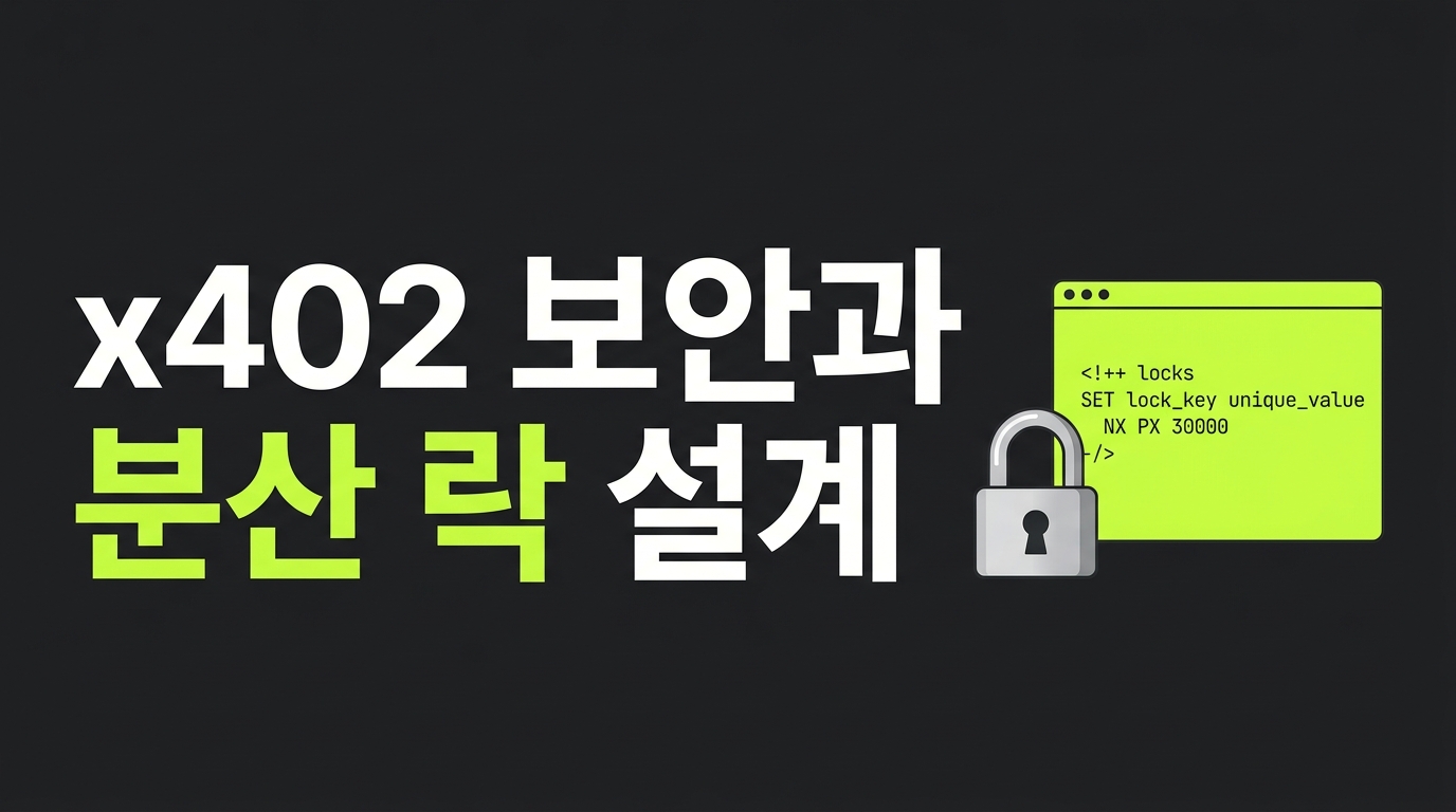 AI 에이전트 결제를 위한 x402 프로토콜 보안: TOCTOU 취약점과 Redis 비관적 락 설계