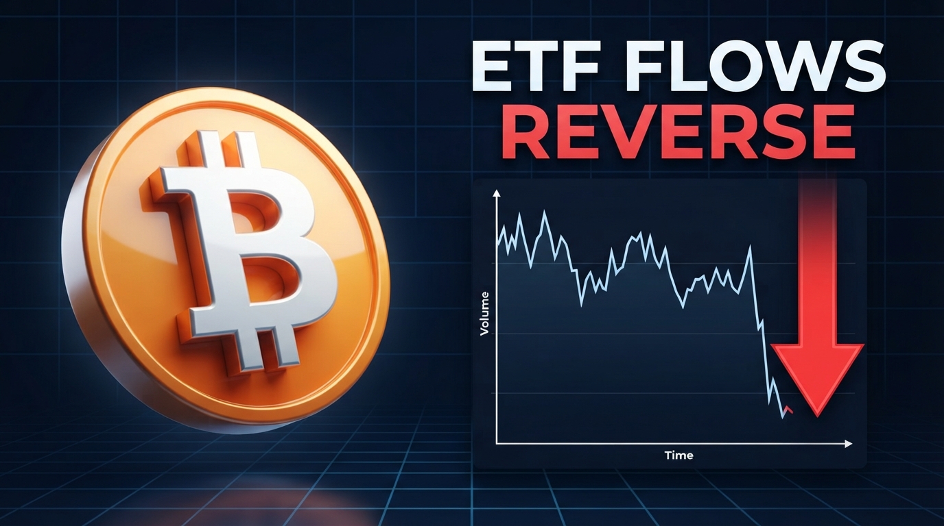Bitcoin 현물 ETF, 9일 만에 순유출 전환 — 2억 달러 빠져나갔다