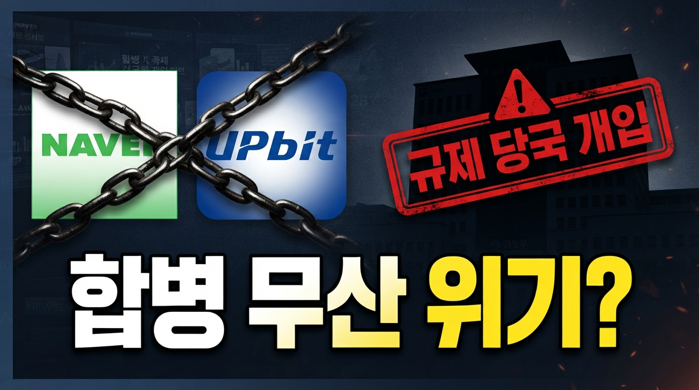 네이버·업비트 주식 교환 또 연기 — 20% 지분 제한에 걸렸나