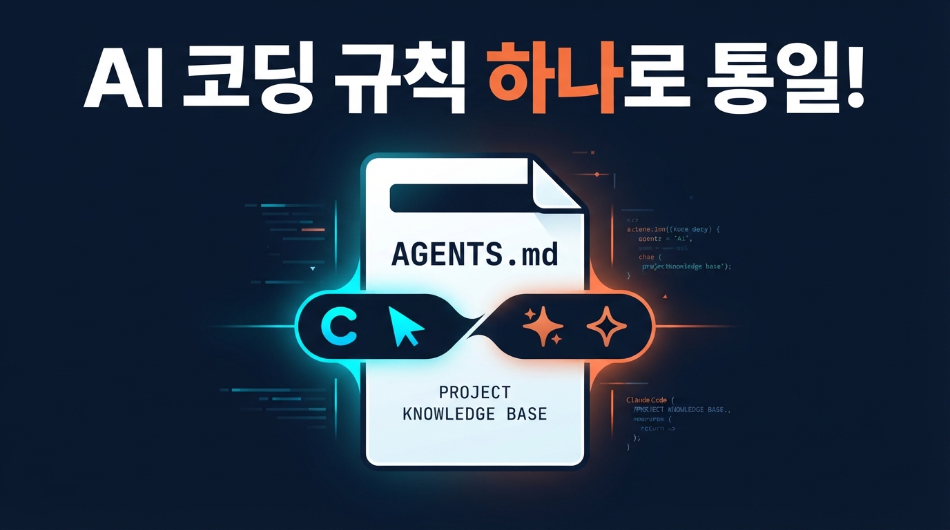 Cursor와 Claude Code 설정 충돌 끝 — AGENTS.md 하나로 합치는 법