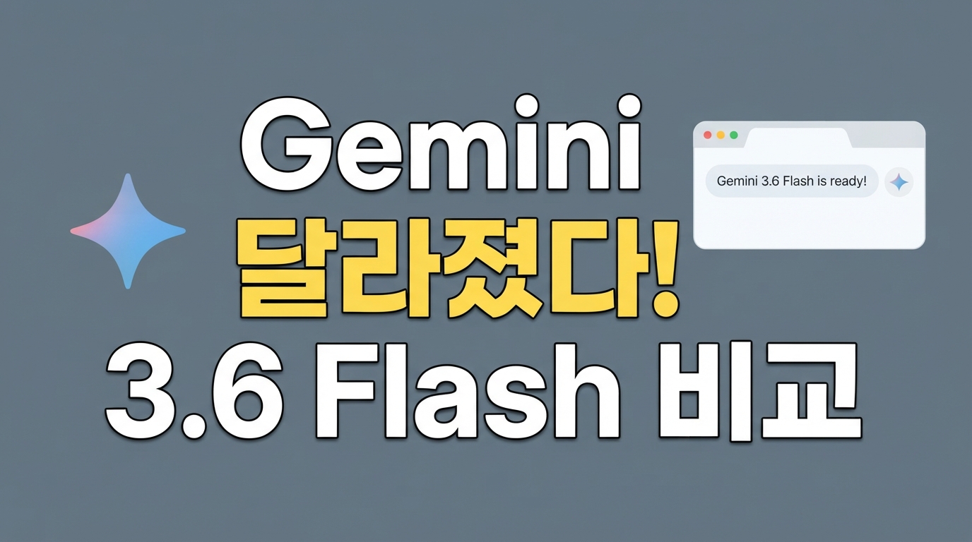 Gemini 3.6 Flash 출시 — 3.5 Flash-Lite와 비교 가이드