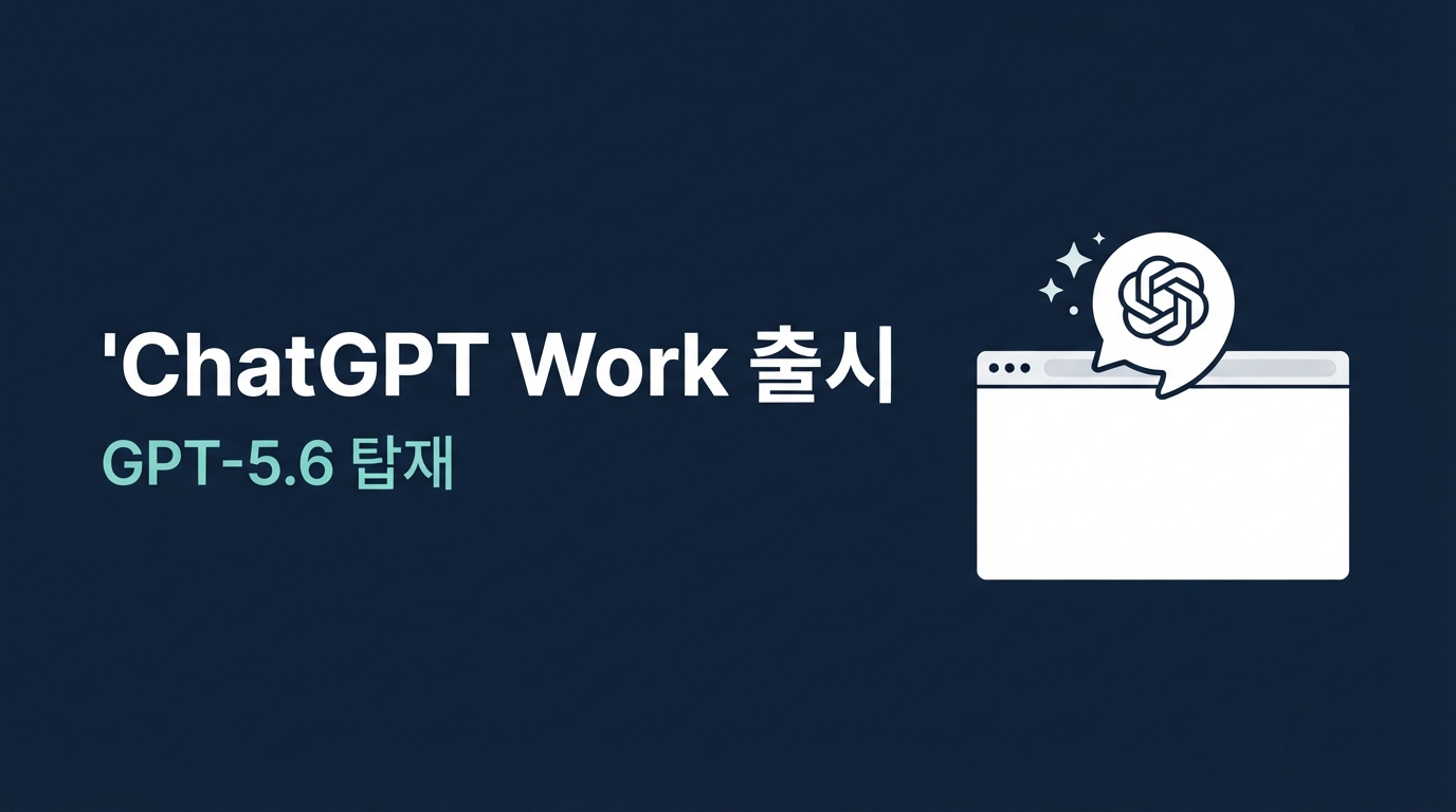 ChatGPT Work 출시 — GPT-5.6 탑재로 무엇이 달라졌을까