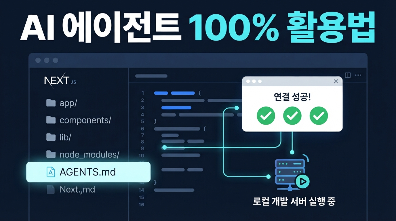Next.js와 AGENTS.md — AI 에이전트가 내 웹 앱을 100% 이해하게 만드는 법