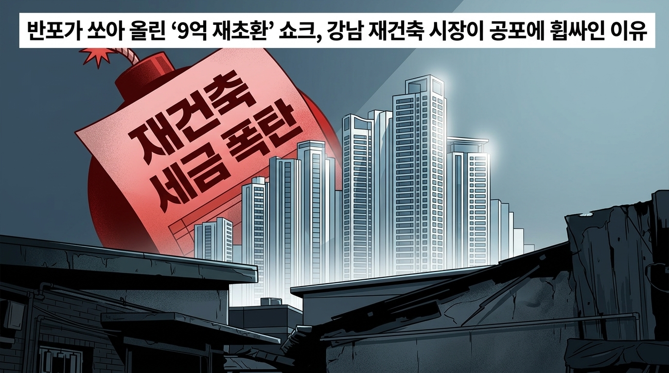 반포가 쏘아 올린 ‘9억 재초환’ 쇼크, 강남 재건축 시장이 공포에 휩싸인 이유