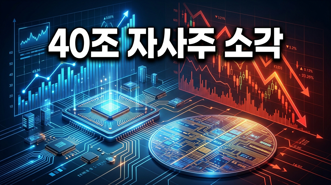 하루 만에 -9.75% 폭락과 40조 자사주 소각, SK하이닉스(000660)가 공시한 역대급 승부수의 이면