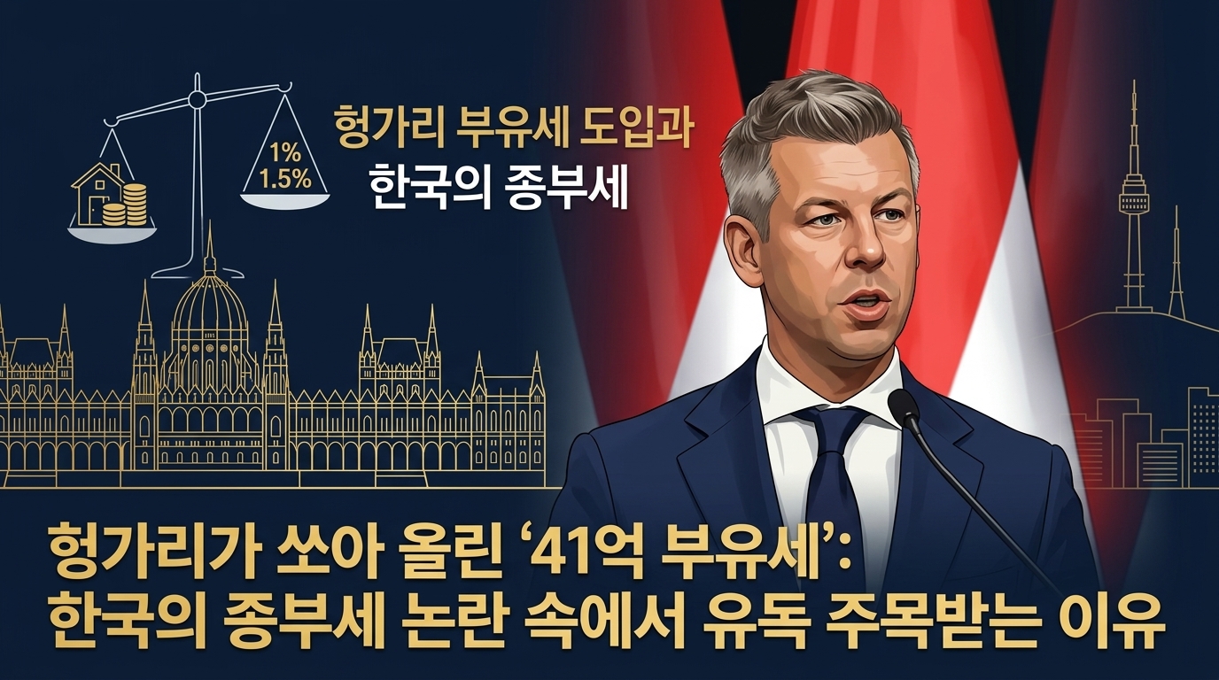 헝가리가 쏘아 올린 '41억 부유세': 한국의 종부세 논란 속에서 유독 주목받는 이유